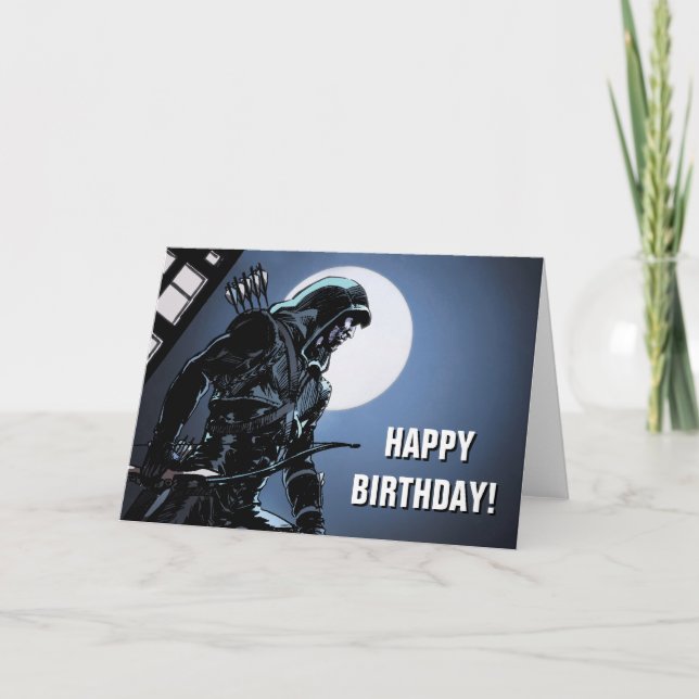 Grön pil för pil | i månsken kort (Framsida)