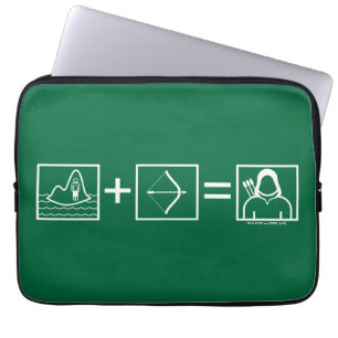 Grön pillikställande för pil laptop fodral