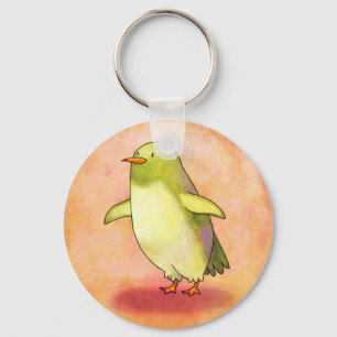 Grön pingvin Keychain Nyckelring