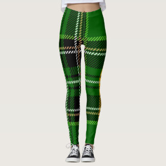 Grön pläd leggings