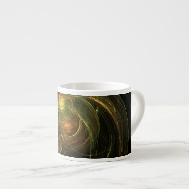 Grön planet espressomugg (Framsida höger)