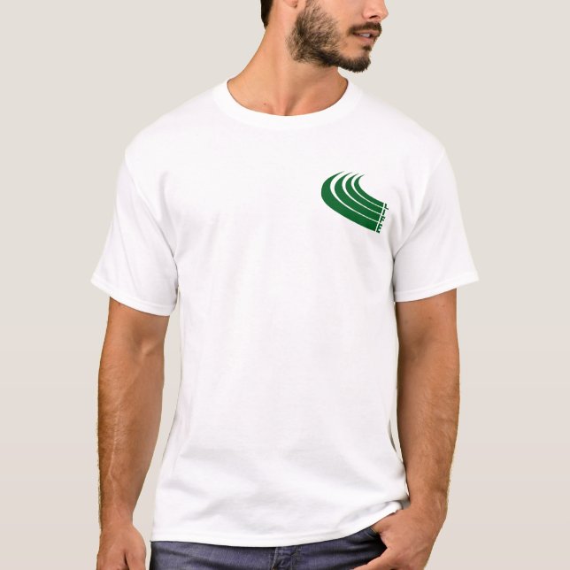 Grön planetskjorta tee shirt (Framsida)