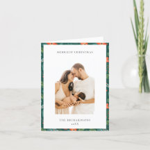 Grön Poinsettia Gladast julmönster Foto