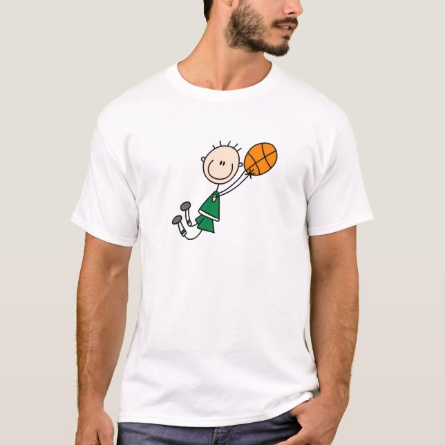Grön pojkebasketskjorta t shirt (Framsida)