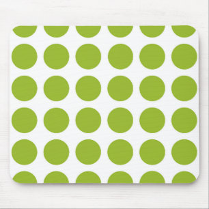 Grön polka dots Mousepad för limefrukt Musmatta