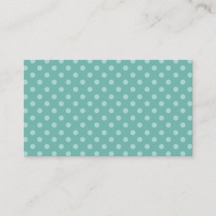 Grön polka dotsmall PDot003 för Mint Visitkort