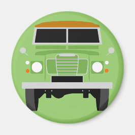 Grön Pop art Classic MK3 Land Rover Magnet