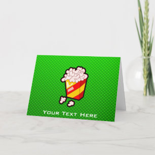 Grön Popcorn Kort