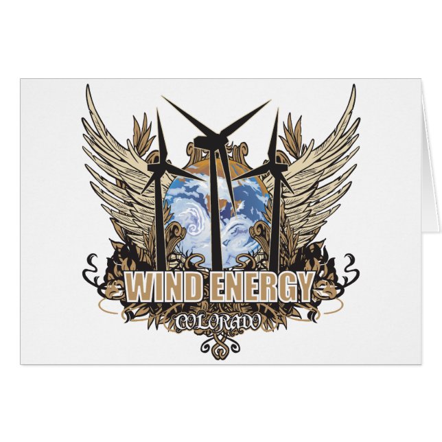 Grön pridevind Colorado Hälsningskort (Framsidan Horizontal)