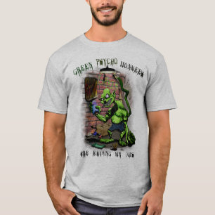 Grön psykopat Monkees Tee Shirt