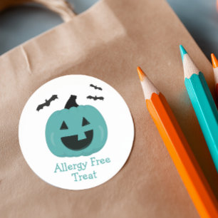 Grön pumpa allergifritt runt klistermärke