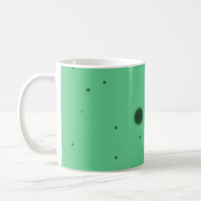 Grön Punkt Kaos Kaffemugg (Vänster)
