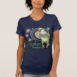 Grön QuakerparakiterT-tröja T Shirt