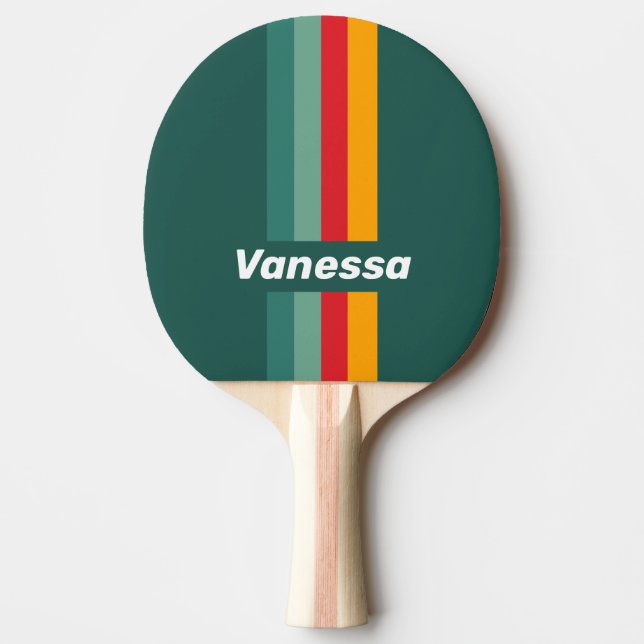 Grön randdekor med namn pingisracket (Framsidan)