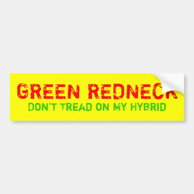 GRÖN REDNECK BILDEKAL (Framsidan)