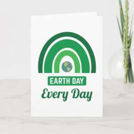 Grön Regnbåge Miljöaktivism Jordens Dag Varje Dag Kort