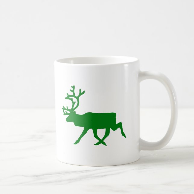 Grön ren kaffemugg (Höger)