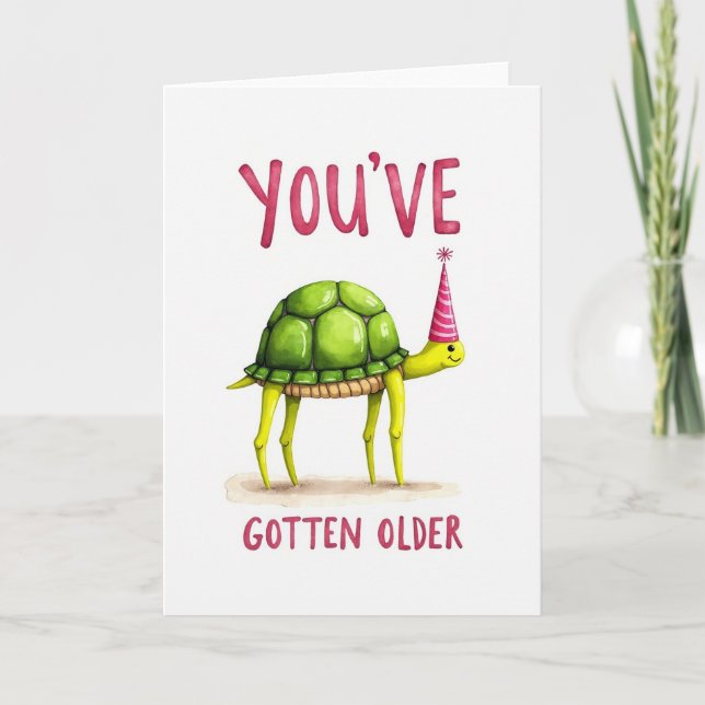 Grön Reptil Födelsedagskort Kort (Framsida)