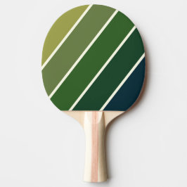 Grön Retro Fem Djärva Randig Pingisracket