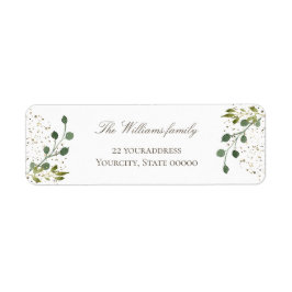 grön returadress etikett