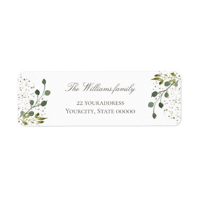 grön returadress etikett (Framsidan)