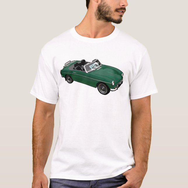 Grön roadster t shirt (Framsida)