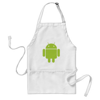 Grön robotlogotyp för Android Förkläde