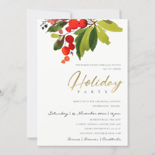 GRÖN RÖD BÄR KORPORATIV JULFIRANDE JULPARTY INBJUDNINGAR