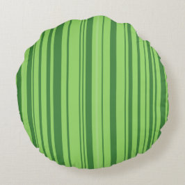 Grön röd vattenmelon design rund kudde