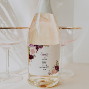 Grön Rodnad Burgund Blommig Bröllopsdusch