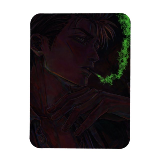 Grön rök  magnet (Vertikal)