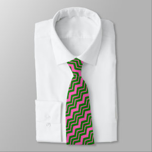 Grön Rosa Chevron Sicksack Design Slips
