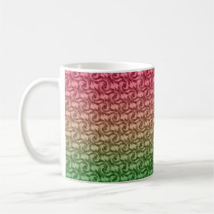 Grön rosa gradient kaffemugg