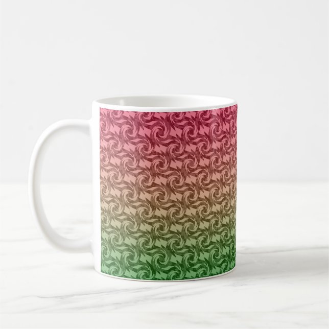 Grön rosa gradient kaffemugg (Vänster)