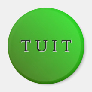 Grön rundaTuit magnet