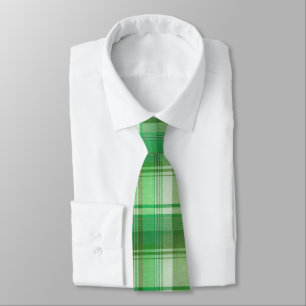 Grön rutig St. Patrick's Day-skjorta Slips