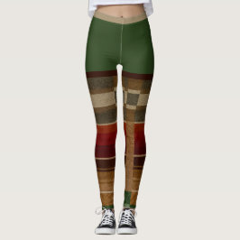 "GRÖN SALSA" AUTENTISKT TRYCK - HISPANISKT ARV LEGGINGS