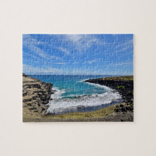 Grön Sandstrand - den stora ön, Hawaii - PC Pussel