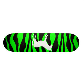 Grön sebraSkateboard Skateboard Bräda 20,5 Cm