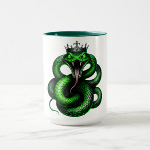 Grön Serpent Crown Kaffe Mugg