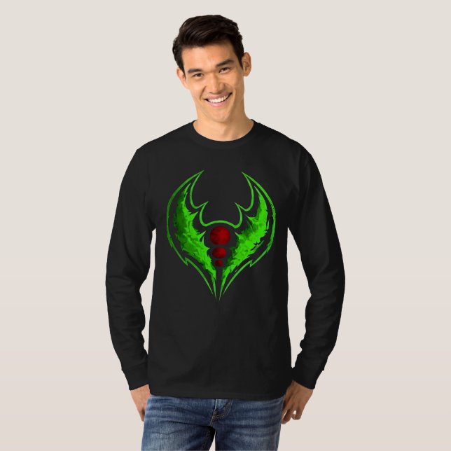grön Shadow Crest T Shirt (Hel framsida)