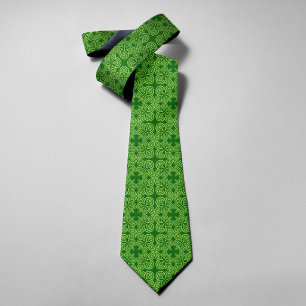 Grön Shamrock Abstrakt Blommig St Patrick's Day Slips
