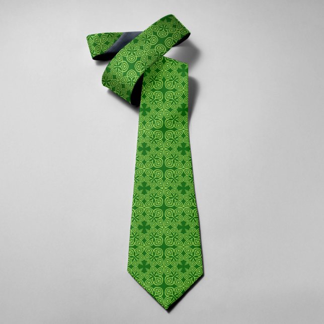 Grön Shamrock Abstrakt Blommig St Patrick's Day Slips (Skapare uppladdad)
