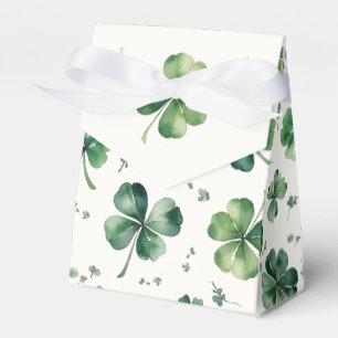 Grön Shamrock Bröllopsdusch Presentaskar