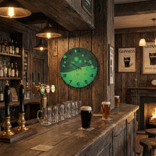 Grön Shamrock-klöver St Patricks dag tur Stor Klocka