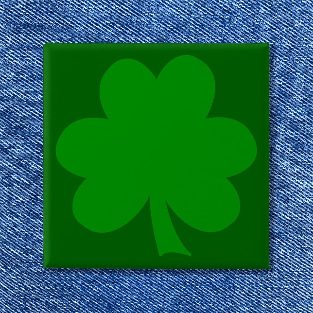 Grön Shamrock Knapp (Green Shamrock Button)