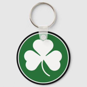 Grön Shamrock Nyckelring