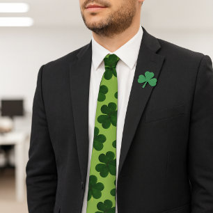 Grön Shamrock St Patricks Day Helgdag Slips