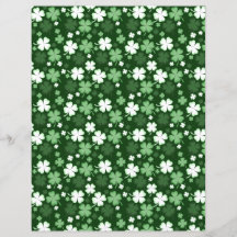 Grön Shamrock, St. Patrick's Day Scrapbookpapper