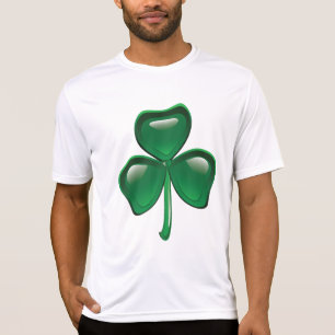 Grön Shamrock Tredelagsklöver T Shirt